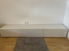 TV-Lowboard / Sideboard - Hochglanz Weiß - Modern & Schlicht