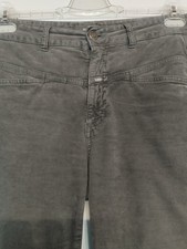 Closed Hose Samt Grau Größe