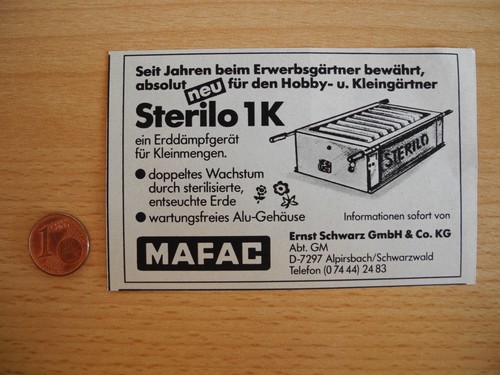Reklame werbeanzeige mafac - werbeanzeige,