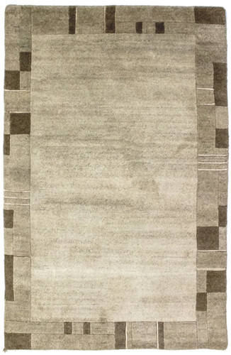 Modern carpet hand knotted