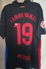 Lamine Yamal Autogramm Handsigniertes Trikot FC Barcelona COA Spanien Beckett
