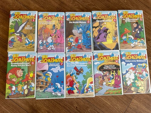 Konvolut schlümpfe 10x vhs - konvolut,