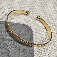 Vergoldeter Armreif 6 cm –