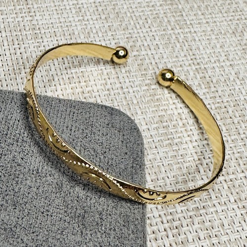 Vergoldeter armreif - vergoldeter, 6 cm