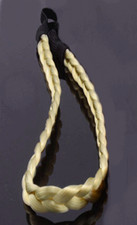  Geflochten Stirnband Zopf Haarband Haarreifen Holz Perlenkette Leder Zopfgummi 