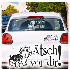 Ätsch vor dir!  Autoaufkleber Turtle Schildkröte Sticker Aufkleber Auto A2034