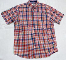 BRAX Herren Hemd Kurzarm Gr L Bunt Kariert Mod. Drake Frisch Sommer Comfort Fit