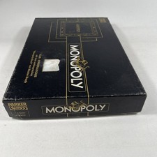 Monopoly schwarze DM Version Club Sonderausgabe Parker 1989 volständig mit Buch