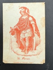Hl. Florian, Rötel Lithographie um 1840 