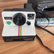 Vintage Polaroid Land Camera Supercolor 1000 inkl. Ledertasche von Opti