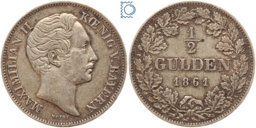 Bayern gulden 1861 - bayern,