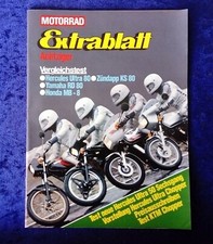 Motorrad Extrablatt 80er aus 1981  Zündapp KS 80, Hercules Ultra 80, RD 80, MB-8