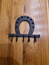 Hufeisen Schlüsselbrett Garderobe geschmiedet Eisen Dekoration
