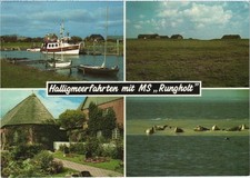 Postkarte Ansichtskarte 2251 Hallig Oland - Halligmeerfahrten mit MS Rungholt
