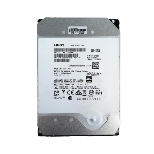 Emc hgst 10tb - sata, hdd
