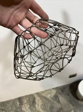 antiker Eierkorb Drahtkorb Zwiebelkorb Shabby +  Vintage  Garten Deko + rar