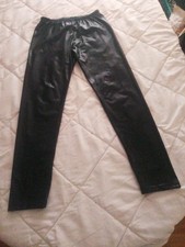 PU Hose Wetlook Glänzend Skinny Stretch