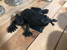 BOB Dekoration Frosch Schwarz Black Guss Eisen 30 x20 cm