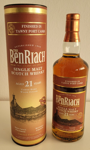 Whisky benriach tawny - whisky, 21