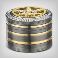 Champ High Grinder 50mm, Bling Bling Leaf