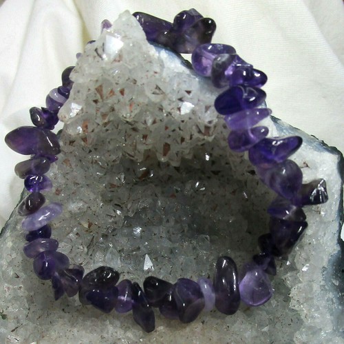 Amethyst edelstein armband - amethyst,