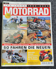 Motorrad Heft 6/2003 mit Yamaha FJR 1300, Suzuki GSX-R 1000, KTM 950 Adven  usw.