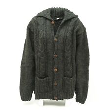 Jacke Wolljacke Schwarz Winterjacke Herbst Strickjacke Nepal Herbstjacke