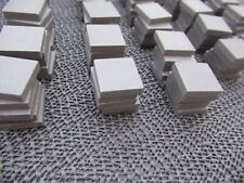 100 Gehwegplatten  Grau 20 x 20 x 5 mm Modellbau für Bürgersteig Bahnsteig