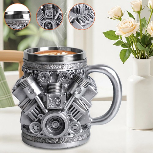 Motoren edelstahl tasse - edelstahl,