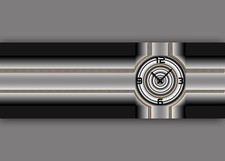 6109 Dixtime Designer Wanduhr