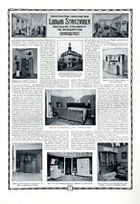 Möbel Stritzinger Darmstadt XL Reklame 1912 Einrichtungshaus Werbung Kunst
