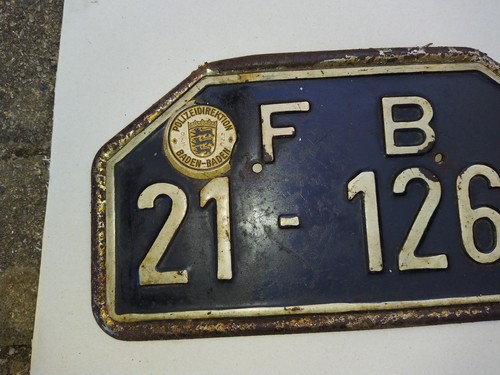 Nummernschild für sammler - nummernschild,