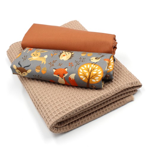 Waffelstoff set 2x - waffelstoff,