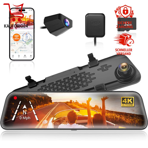 Dashcam spiegel mit - 4k,