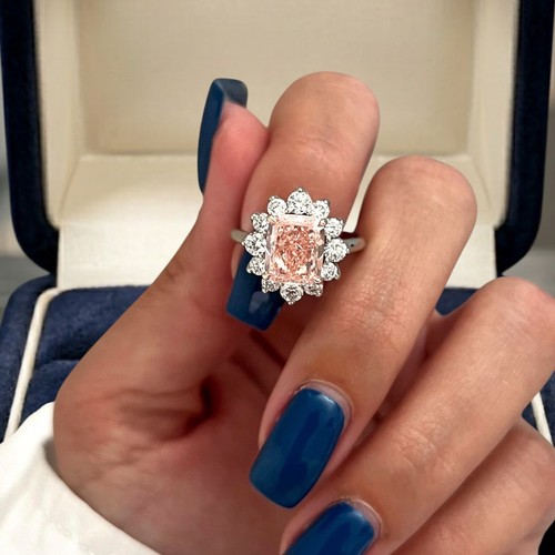 Damenring cushion cut - cushion,