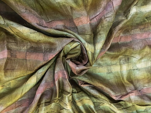 Reine seide sari - reine,