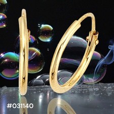 Creolen rund 333 gold - gold, gelbgold