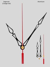 Uhrzeiger Set 10 cm Alu f