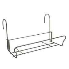 Universal Balkonkasten-Halterung grau mit Sicherheitshaken 41,5x22cm Befestigen