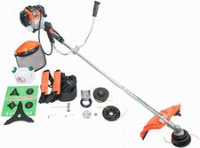 DEMON Motorsense 2in1 Benzin Freischneider Rasentrimmer Trimmer Rasenmäher Set