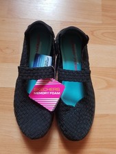 NEU Skechers Ballerina schwarz Gr. 39,5 LIGHTWIGHT