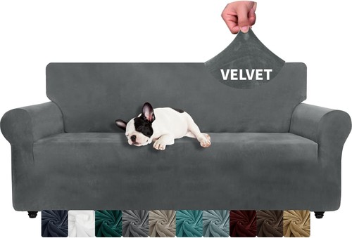 Samt sofaüberzug sitzer - sofaüberzug, 3