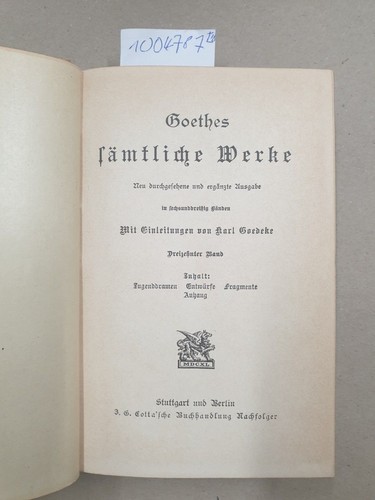 Goethes sämtliche werke 36 - goethes,