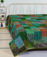 Vintage Seide Patchwork Kantha