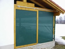 Böck Windschutznetz grün/beige 400g je m² Profiqualität für Hof Stall Garten HL