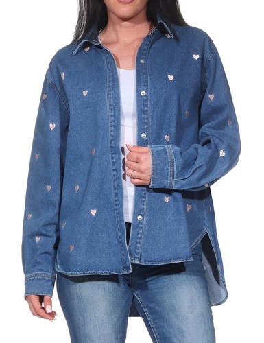 Only damen langarm - only, jeanshemd