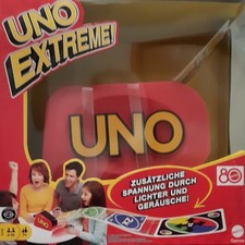 Mattel Games UNO Extreme! Uno Kartenspiel für die Familie, mit Kartenwerfer Neu 