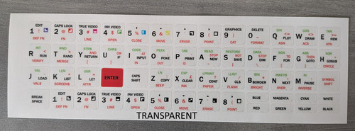 Spectrum keyboard stickers - zx,