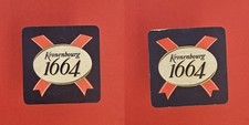 Kronenbourg 1664 blaue Schrift