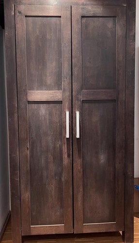 Schöner holzschrank teakholz - holzschrank, (teakholz